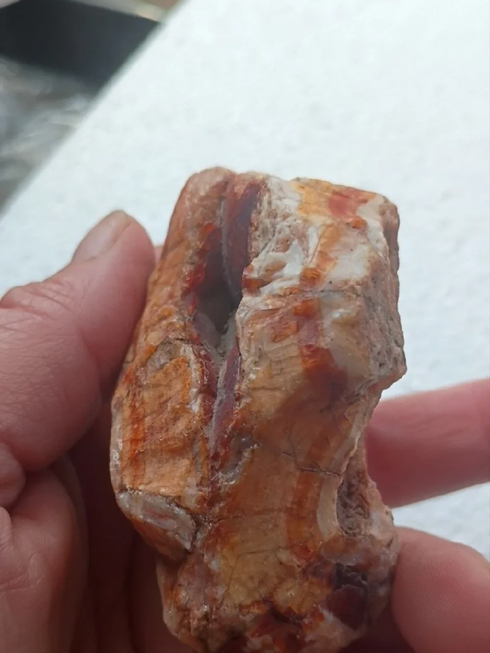 Natural Orange-Brown Reptile Hideaway Rock - Unbranded